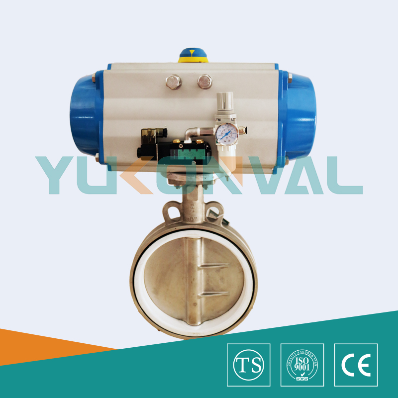 氣動(dòng)四氟密封蝶閥